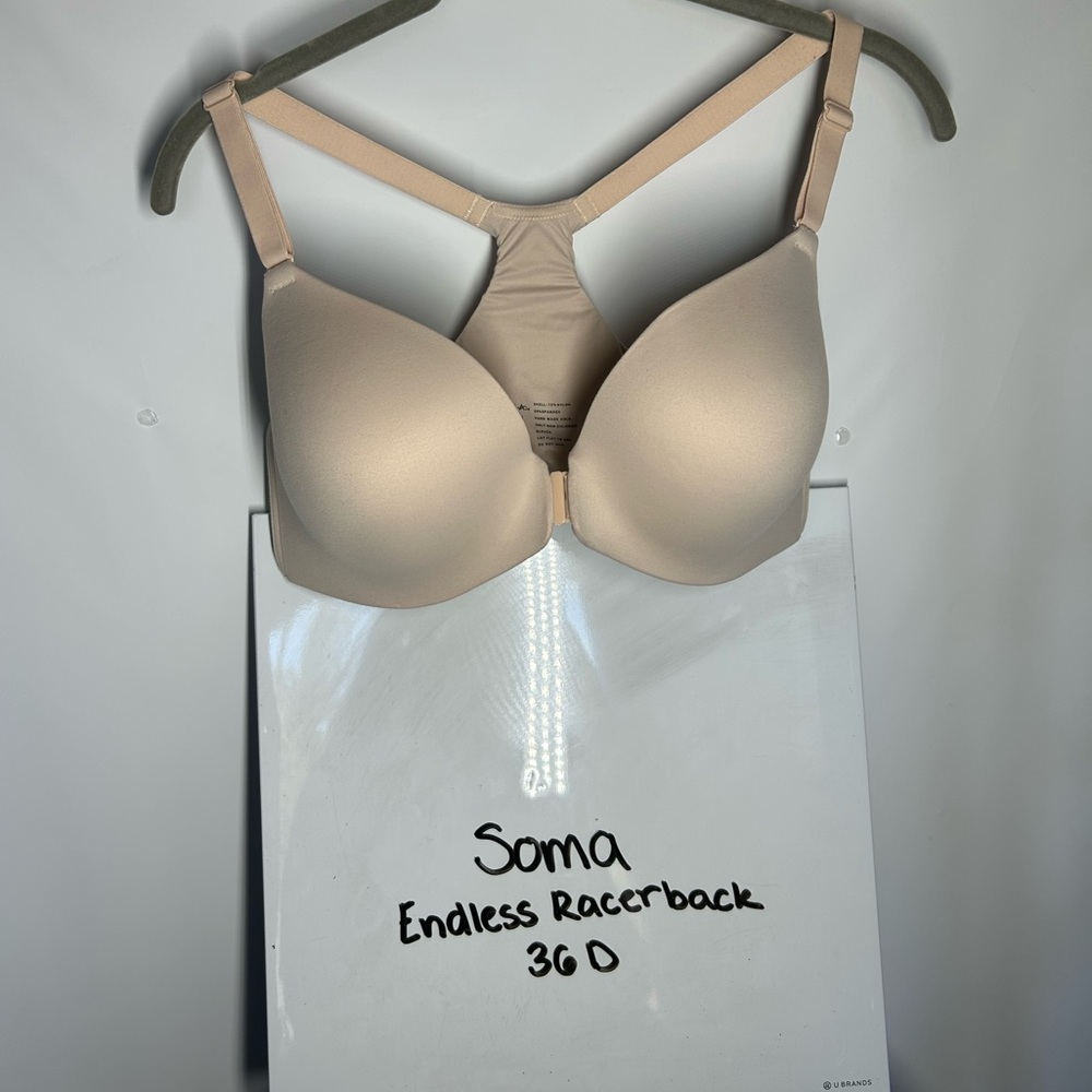 Soma Endless Racerback Bra - Cream